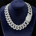 Ultra Wide 29mm Moissanite Miami Cuban Link - Massive S925 Sterling Silver Iced Out Chain - Heavyweight Hip Hop Jewelry