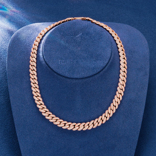 10mm Iced Out CZ Stone Cuban Chain